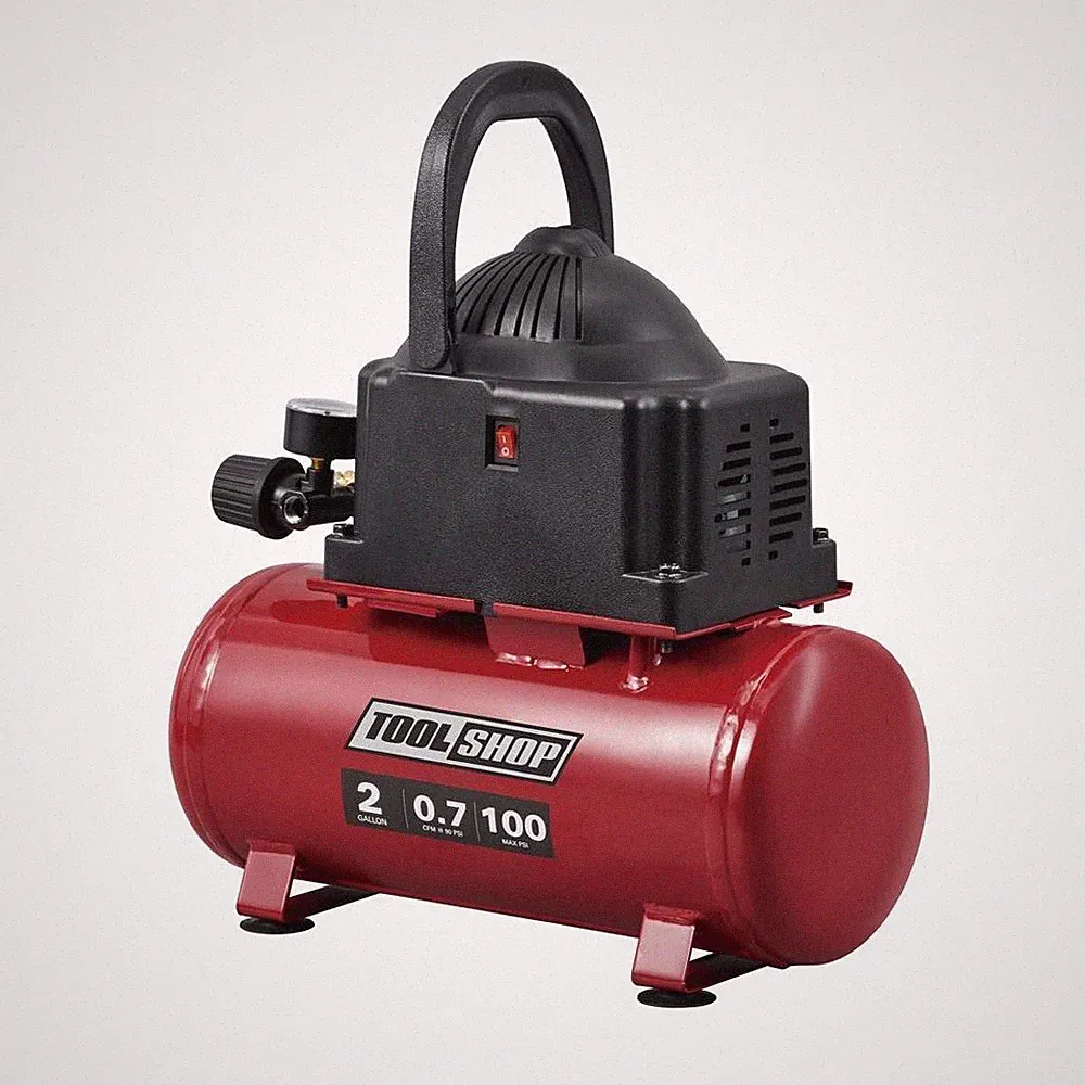 1/3 HP 2 Gallon 100 PSI Portable Small Tank Electric Hot Dog Air Compressor