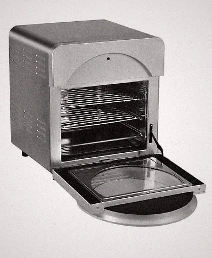 16-in-1 Air Fryer 15.5 QT Toaster Rotisserie Dehydrator Oven-Silver - Color: Si
