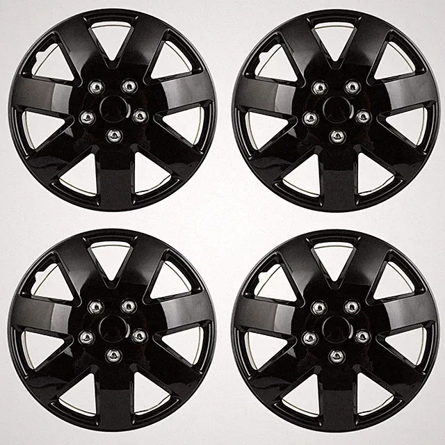 16 Inch Corrosion Free Sturdy Heat Impact Resistant OEM Hubcaps Silver 4 Pack