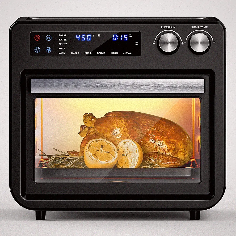 26QT Air Fryer Oven 1800W Digital Toaster Oven Combo 10-in-1 Countertop Cooker