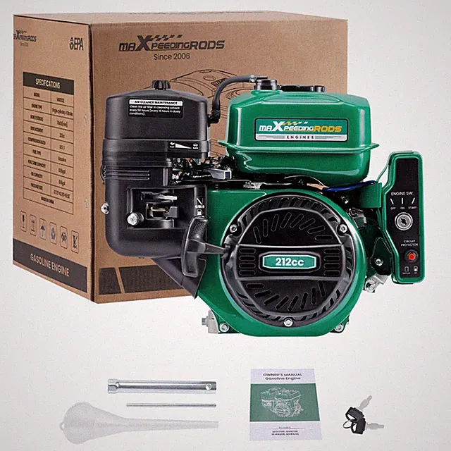 7HP Engine Motor Horizontal Electric Start Gasoline 212cc 4-Stroke Water Pumps