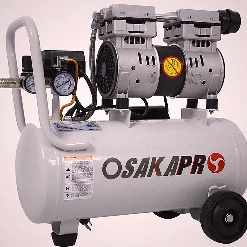 8 Gallon Air Compressor 1.5HP 115PSI Silent Oil Free Air Compressor 70 dBA Gray