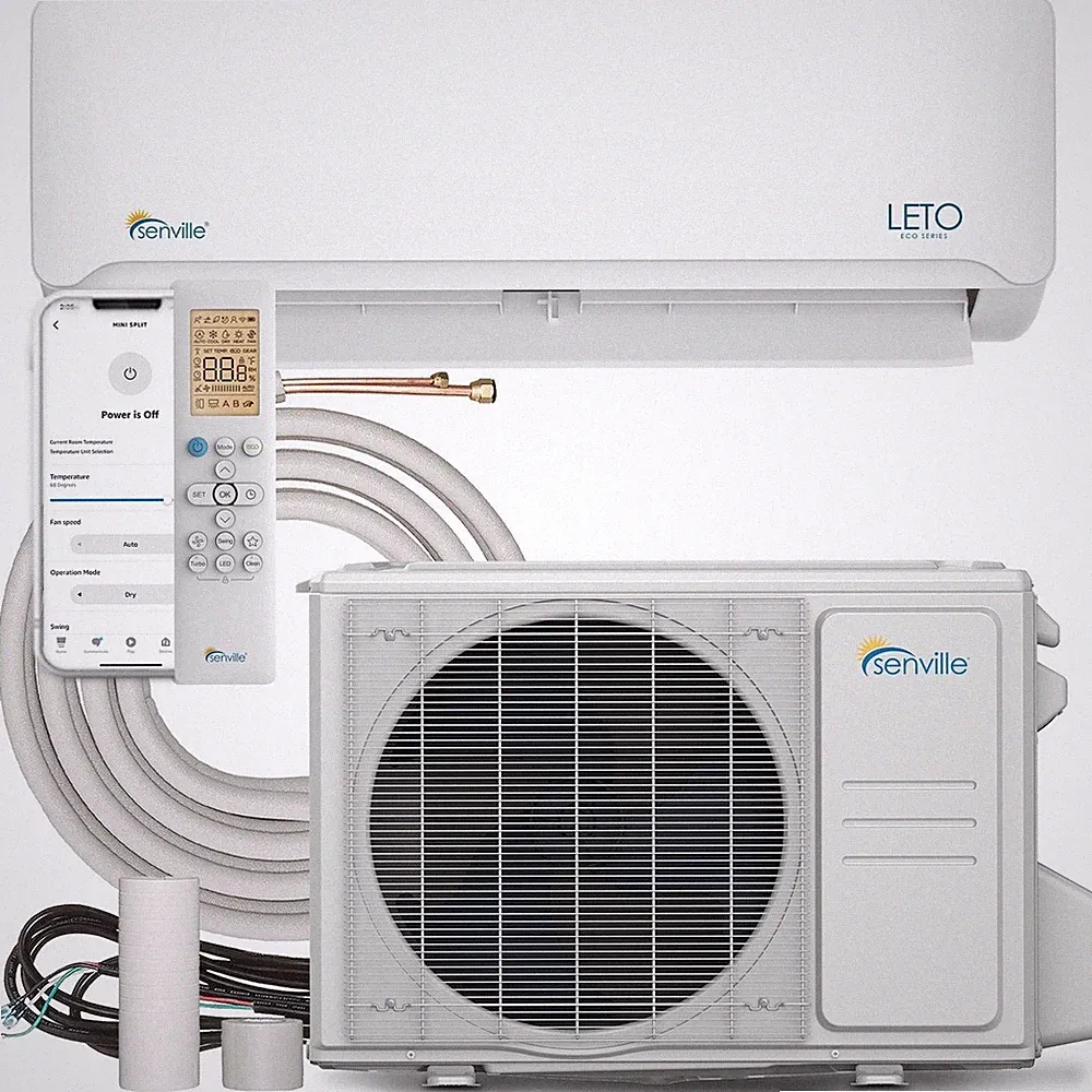 9000 BTU Ductless Mini Split Air Conditioner and Heat Pump 20 SEER 110 VOLT