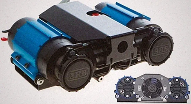 ARB CKMTA24 Twin On-Board Air Compressor Kit - 24V for High-Volume Air Tools