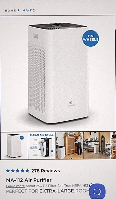 Brand New Medify MA-112 Air Purifier - White (Retail is $600)
