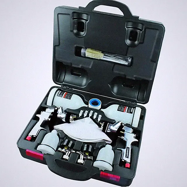 NEW HVLP and Standard Gravity Feed Spray Gun Kit with Multiple Nozzle Options