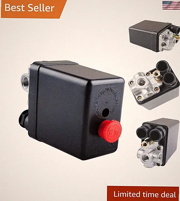 Non- 240V Pressure Switch Control for Mini Air Compressors, 90-120 PSI